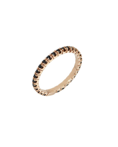 Oria Eternity ring in Rose Black