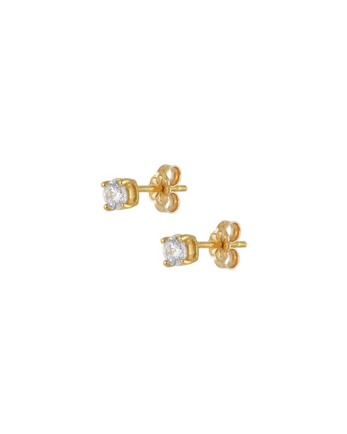 Diana Gold Stud Earrings