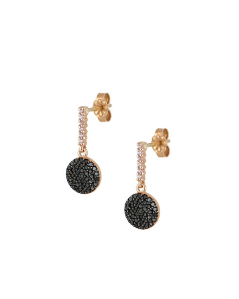 Angie pave drop earrings