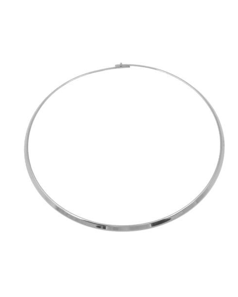 Flat Cuff Necklace silver