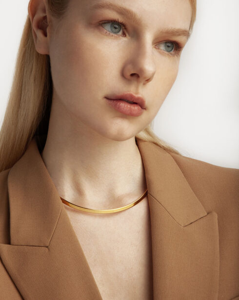 Flat Cuff Necklace