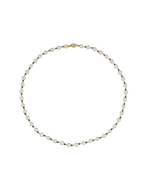 Jackie Gold Pearl Necklace