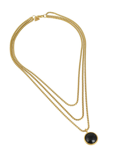 Zenia Box Chain with medallion