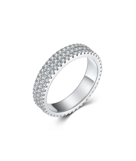 Luxury S925 Sterling Silver Zircon Ring for Women – Stardust Silver Ring by Maxdilon